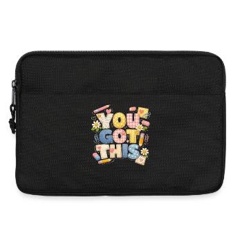 Du hast diese Motivationsschule | Lehrergeschenk - Laptoptasche 13" - Schwarz - Vorne