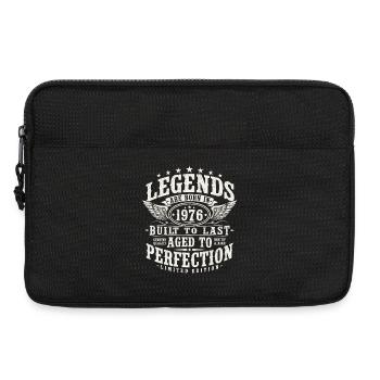 1976 Jahrgang geboren Legenden Vintage Geburtstag - Laptoptasche 13" - Schwarz - Vorne