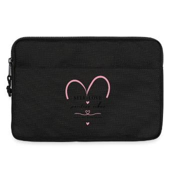Self Love Heart | Positive Vibes Design - Laptop bag 13" - black - Front