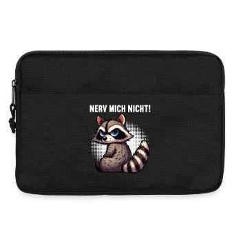 Nerv Mich Nicht Waschbär Waschbären Waldtier - Laptoptasche 13" - Schwarz - Vorne