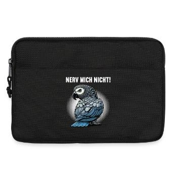 Nerv Mich Nicht Graupapagei Graupapageie Papagei - Laptoptasche 13" - Schwarz - Vorne