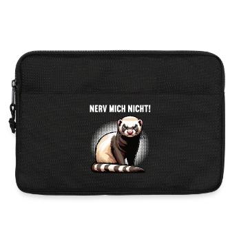 Nerv Mich Nicht Frettchen Frettchenbesitzer - Laptoptasche 13" - Schwarz - Vorne