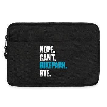 Non, je ne peux pas faire de bikepark, faire du VTT en descente - Sacoche pour ordinateur portable 13 pouces - noir - Devant