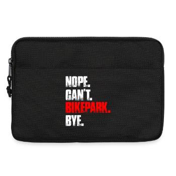 Non, je ne peux pas faire de bikepark, faire du VTT en descente - Sacoche pour ordinateur portable 13 pouces - noir - Devant