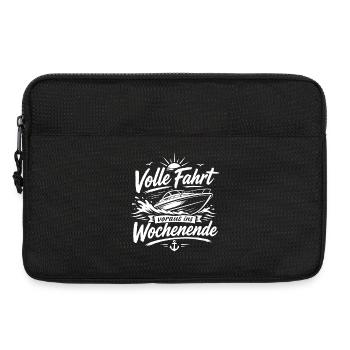 Volle Fahrt voraus ins Wochenende - Laptoptasche 13" - Schwarz - Vorne