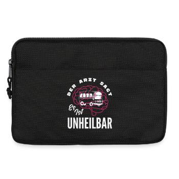 Busfahrer Gehirn Unheilbar - Laptoptasche 13" - Schwarz - Vorne