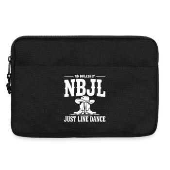 NBJL – Pas de conneries, juste la danse en ligne - Sacoche pour ordinateur portable 13 pouces - noir - Devant