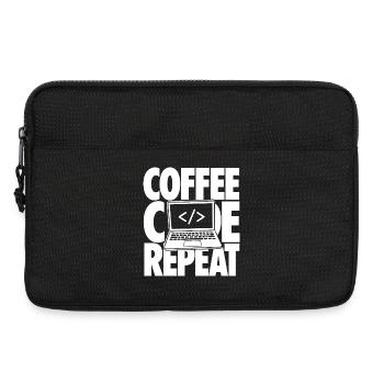 Coffee Code Repeat Programmer - Laptop bag 13" - black - Front