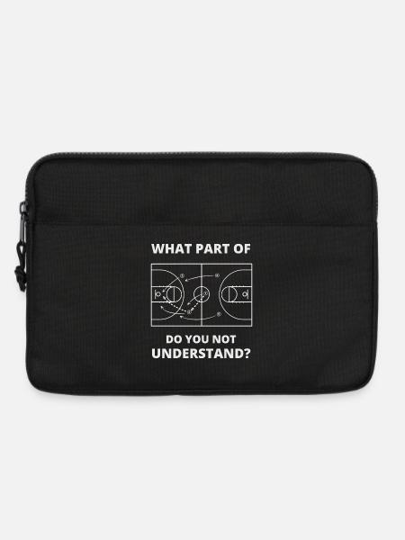 Lustiges Basketballtrainer-Geschenk für Lehrer - Laptoptasche 13" - Schwarz