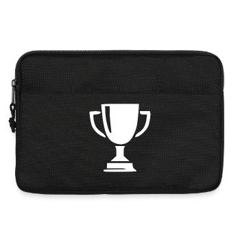 Champion de la victoire en coupe Sportif - Sacoche pour ordinateur portable 13 pouces - noir - Devant