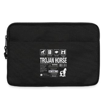 Trojanisches Pferd Motiv - Laptoptasche 13" - Schwarz - Vorne