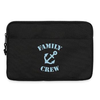 Family Crew (Anchor / Ship's Crew / Sky Blue) - Laptop bag 13" - black - Front