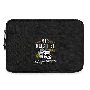 Mir reichts! Ich geh campen! Wohnwagen Camping - Laptoptasche 13" - Schwarz - Vorne