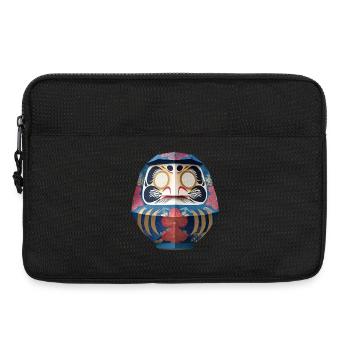 Blumiger Daruma Maskendesign Daruma Origami - Laptoptasche 13" - Schwarz - Vorne
