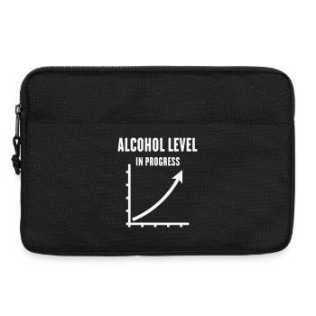 Alcohol Level In Progress (Drinking Team / White) - Laptoptasche 13" - Schwarz - Vorne