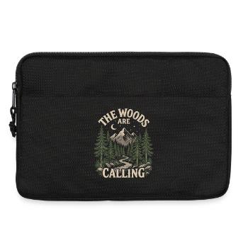Aventure en plein air - Les bois appellent - Sacoche pour ordinateur portable 13 pouces - noir - Devant