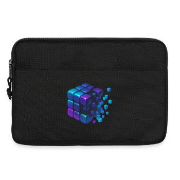 Digital Cube Explosion - Laptoptasche 13" - Schwarz - Vorne