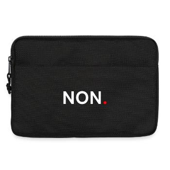 NON. Design Minimal Humour Tendance - Sacoche pour ordinateur portable 13 pouces - noir - Devant