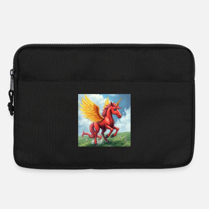 red unicorn - Laptoptasche 13" - Schwarz