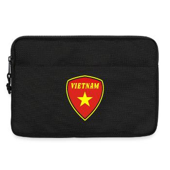 Vietnam Wappen Geschenk Hanoi Südostasien Asien - Laptoptasche 13" - Schwarz - Vorne