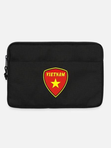 Vietnam Wappen Geschenk Hanoi Südostasien Asien - Laptoptasche 13" - Schwarz