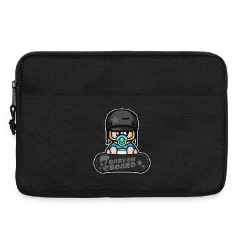 snowboard sports d'hiver de bébé - Sacoche pour ordinateur portable 13 pouces - noir - Devant