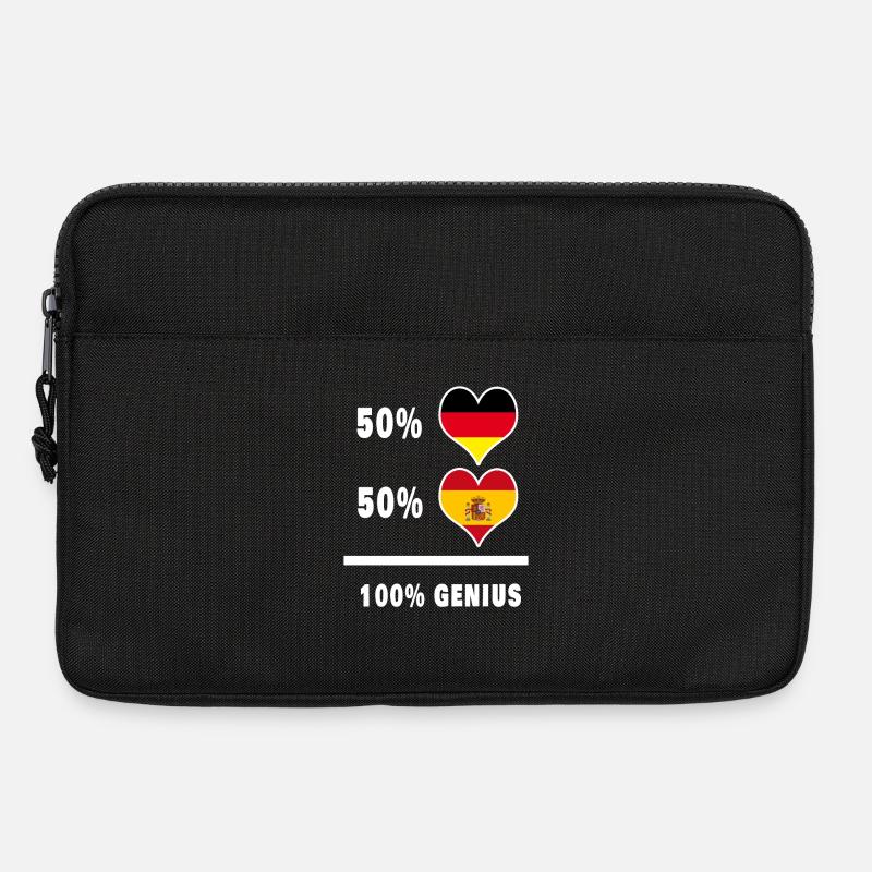 Deutschland und Spanien Genial / Geschenk - Laptoptasche 13" - Schwarz