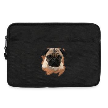 Mops - Laptoptasche 13" - Schwarz - Vorne