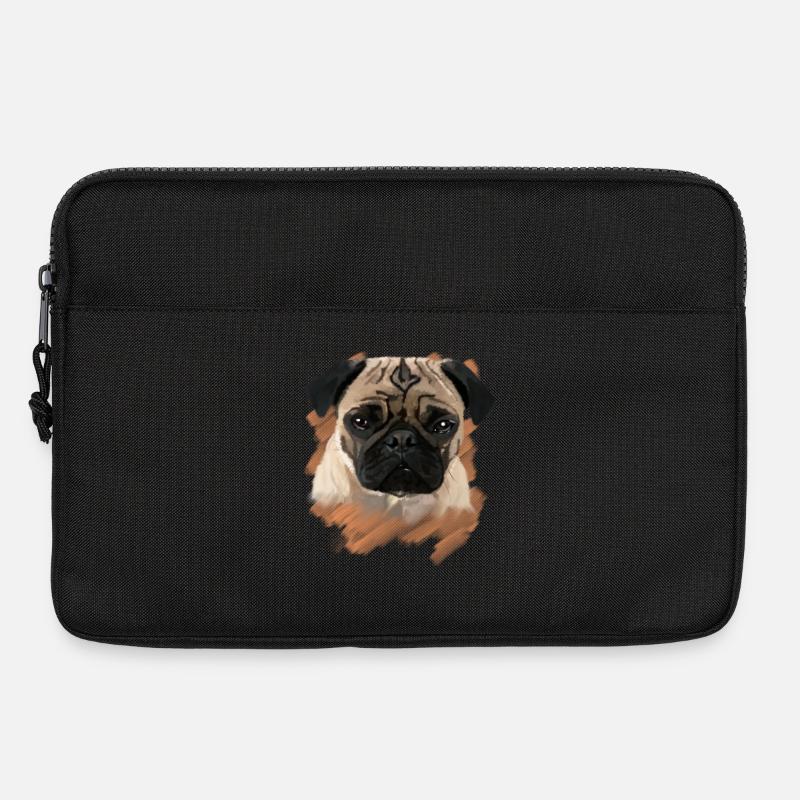 Mops - Laptoptasche 13" - Schwarz