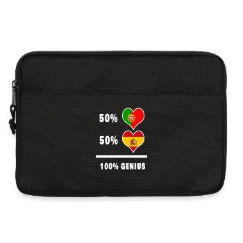 Portugal et Espagne Genial / Cadeau - Sacoche pour ordinateur portable 13 pouces - noir - Devant