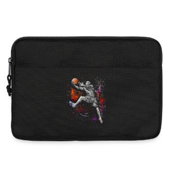 Basketballer - Basketball - BBall - Basket Jordan - Laptoptasche 13" - Schwarz - Vorne