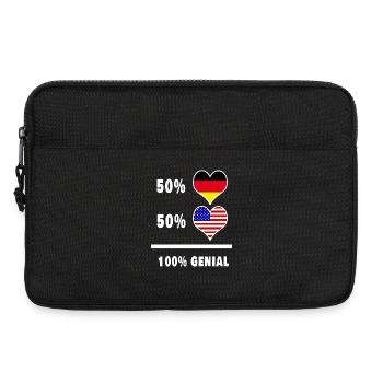 Germany and USA Awesome / Gift - Laptop bag 13" - black - Front