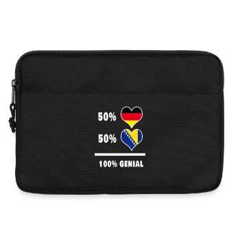 Deutschland und Bosnien Genial / Geschenk - Laptoptasche 13" - Schwarz - Vorne