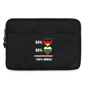 Deutschland und Bulgarien Genial / Geschenk - Laptoptasche 13" - Schwarz - Vorne