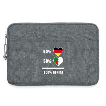 Germany and Algeria Awesome / Gift - Laptop bag 13" - heather grey - Front