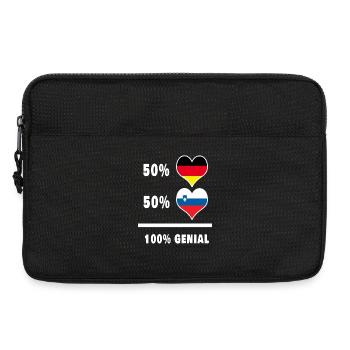 Deutschland und Slowenien Genial / Geschenk - Laptoptasche 13" - Schwarz - Vorne