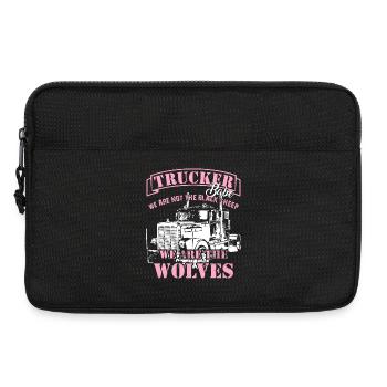 Proud truck driver Trucker Babe Brummi truck - Laptop bag 13" - black - Front