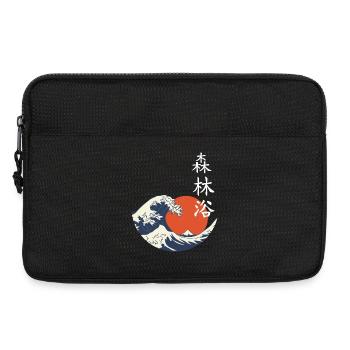 Soleil de la Vague Shinrin - Sacoche pour ordinateur portable 13 pouces - noir - Devant