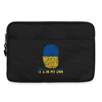 drapeau de l’Ukraine, c’est dans mon idée de cadeau ADN - Sacoche pour ordinateur portable 13 pouces - noir - Devant