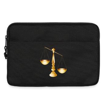 two scales on a beam with stand - Laptop bag 13" - black - Front