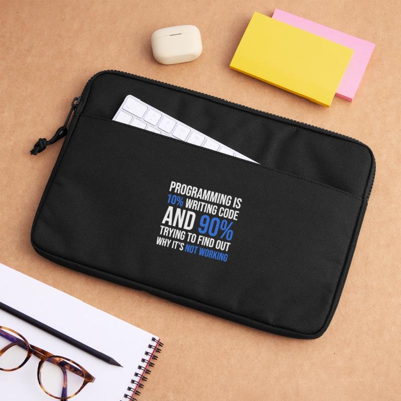 Code Debugging Humor T-Shirt Design Laptoptasche 13"