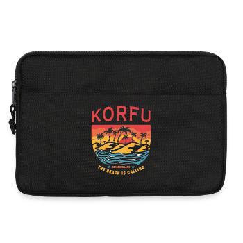 Korfu Griechenland Beach Design - Laptoptasche 13" - Schwarz - Vorne
