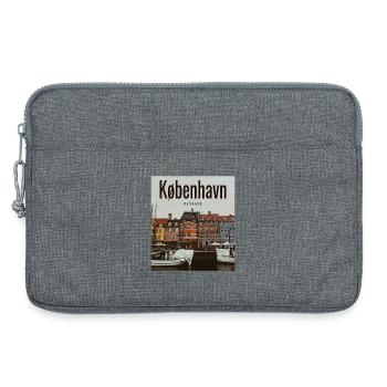 Copenhagen Harbour colours Nyhavn - Laptop bag 13" - heather grey - Front
