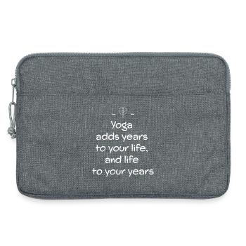Yoga - Sacoche pour ordinateur portable 13 pouces - gris chiné - Devant