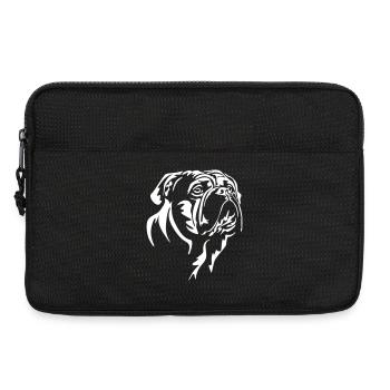 Continental Bulldog Kopf "Black Edition" - Laptoptasche 13" - Schwarz - Vorne