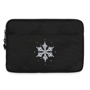 Schneeflocke Eiskristall - Laptoptasche 13" - Schwarz - Vorne