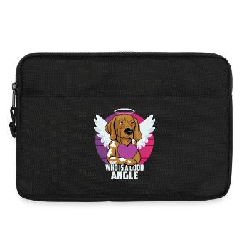 Chien Ange - Sacoche pour ordinateur portable 13 pouces - noir - Devant