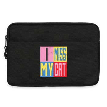 Ich vermisse meine Katze - Laptoptasche 13" - Schwarz - Vorne