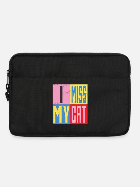 Ich vermisse meine Katze - Laptoptasche 13" - Schwarz