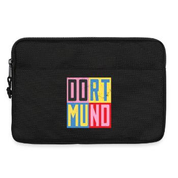 Dortmunder Städte Design - Laptoptasche 13" - Schwarz - Vorne